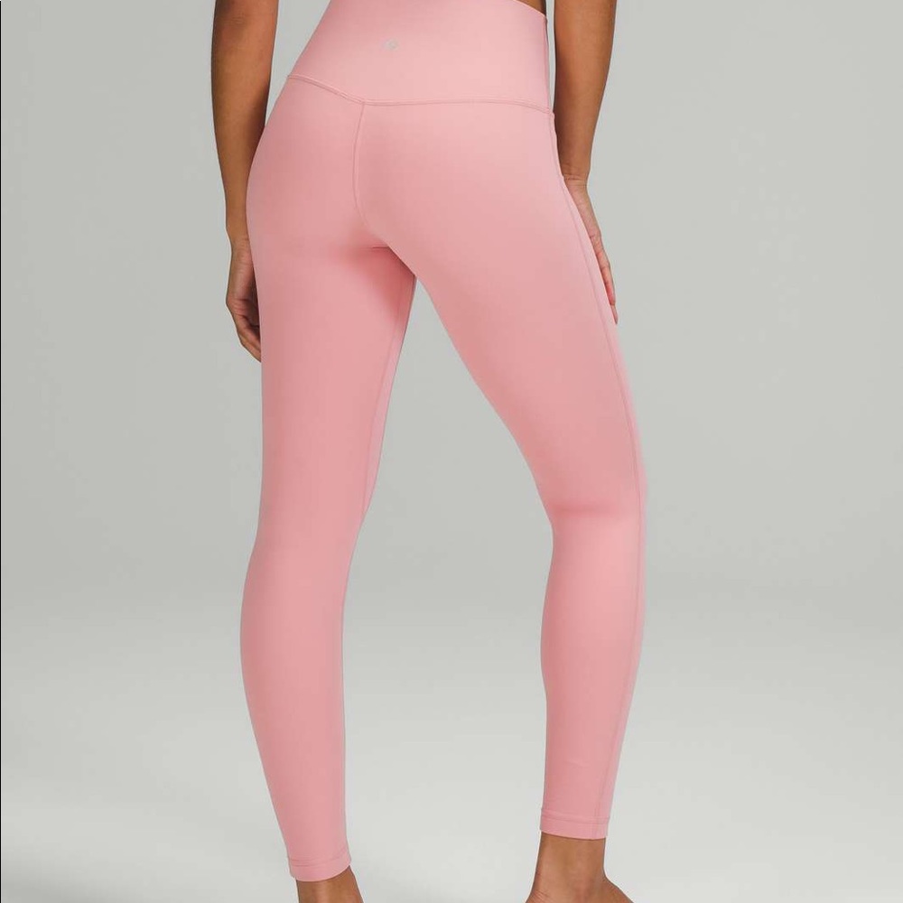 lululemon align 28” pink puff leggings